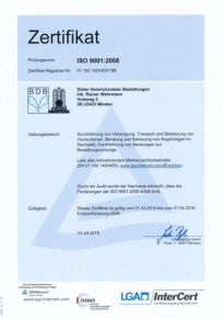 Heinrichsmeier Zertifikat